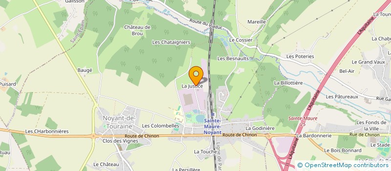 localisation de l'entreprise L'OLIVIER  NOYANT-DE-TOURAINE