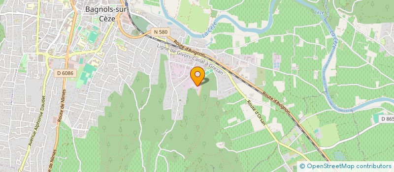 localisation de l'entreprise L'OLIVIER  BAGNOLS-SUR-CEZE
