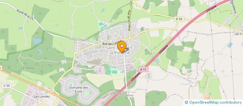 localisation de l'entreprise L'OLIVIER AUTOS  SAINT-LAMBERT-LA-POTHERIE