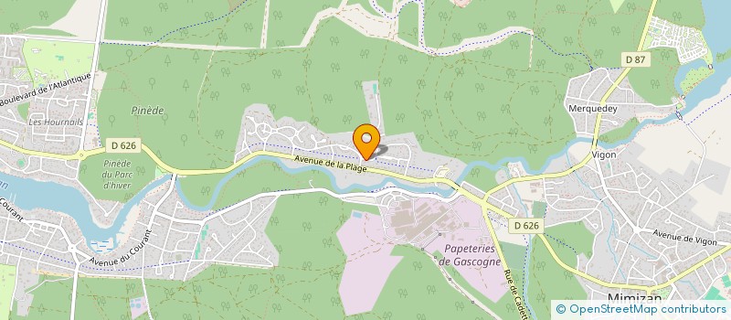 localisation de l'entreprise L'OLIVIER D'ODILE  MIMIZAN