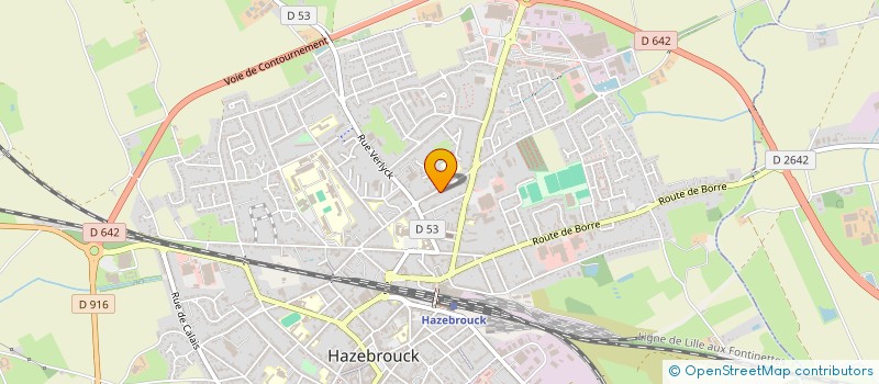 localisation de l'entreprise L'OLIVIER NOIR à HAZEBROUCK