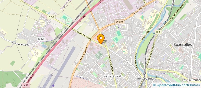 localisation de l'entreprise L'OLIVIERA à POITIERS