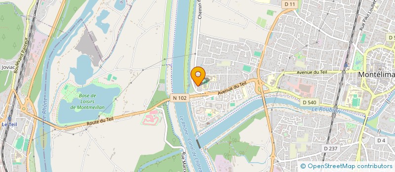 localisation de l'entreprise L'OLYMP1 à MONTELIMAR