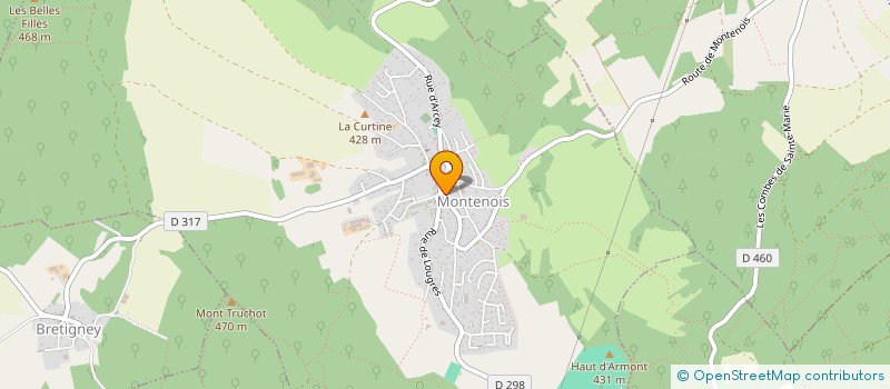 localisation de l'entreprise L'OLYMPE à MONTENOIS