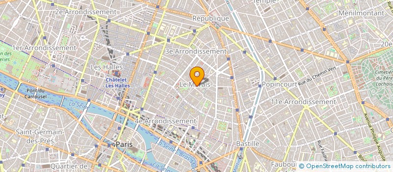 localisation de l'entreprise L'OLYMPE à PARIS