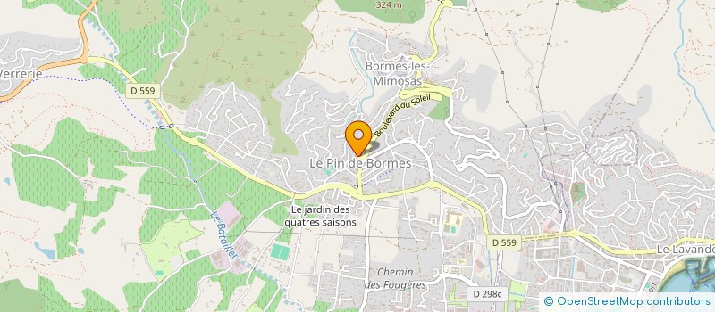 localisation de l'entreprise L'OLYMPE à BORMES-LES-MIMOSAS