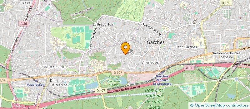 localisation de l'entreprise L'OLYMPE à GARCHES