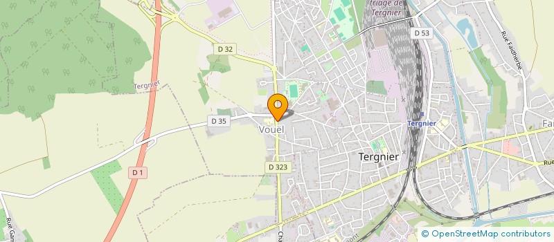 localisation de l'entreprise L'OLYMPIQUE  TERGNIER