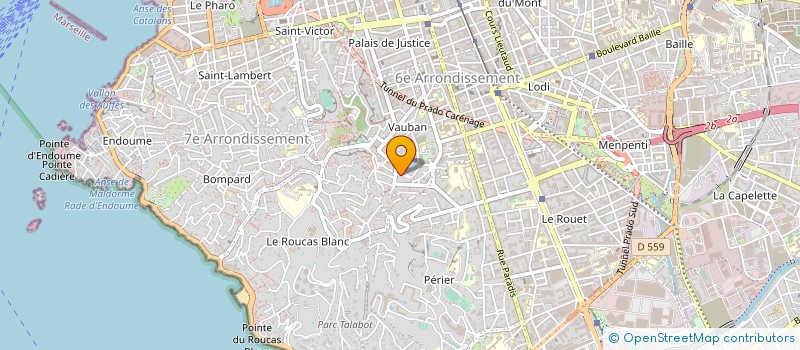 localisation de l'entreprise L'OMBRE à MARSEILLE