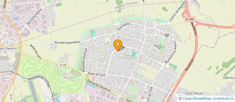 localisation de l'entreprise L'OMBRE D'UN INSTANT  CHASSIEU