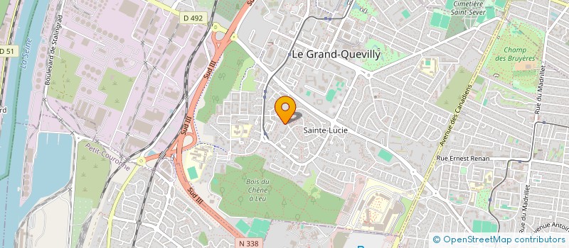 localisation de l'entreprise L'OMBRE DU PALMIER  LE GRAND-QUEVILLY