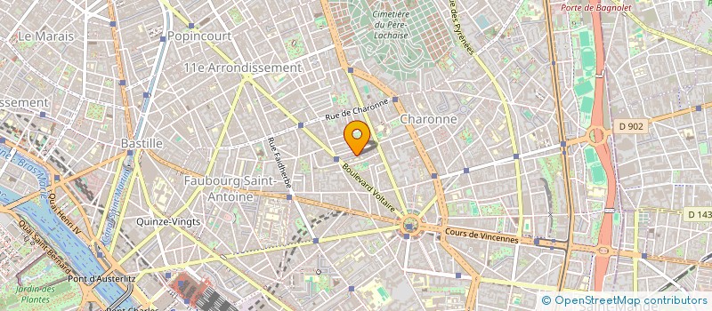 localisation de l'entreprise L'OMBRE DU ZEBRE  PARIS