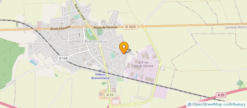localisation de l'entreprise L'OMIGNON à VILLERS-BRETONNEUX