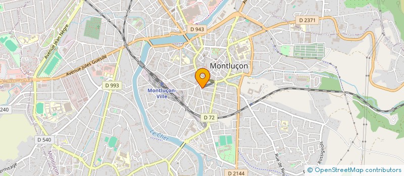 localisation de l'entreprise L'OMNI SPORT DE COMBAT MONTLUCONNAIS (L'OSC MONTLUCONNAIS)  MONTLUCON