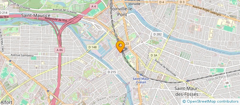 localisation de l'entreprise L'ONDE à ST MAUR DES FOSSES