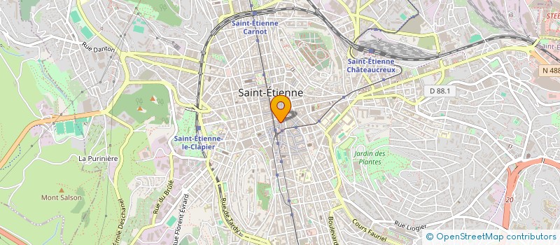 localisation de l'entreprise L'ONDE  SAINT-ETIENNE