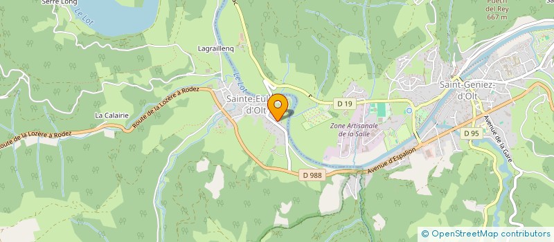 localisation de l'entreprise L'ONYX  SAINT GENIEZ D'OLT ET D'AUBRAC