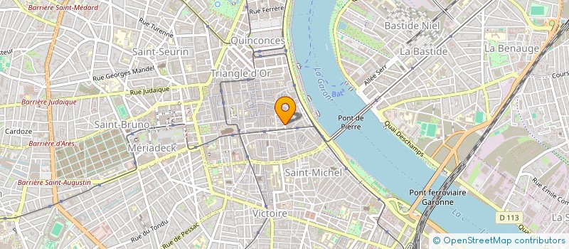 localisation de l'entreprise L'OPALE à BORDEAUX