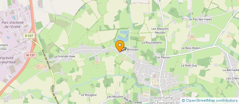 localisation de l'entreprise L'OPALE  GRANDCHAMP-DES-FONTAINES