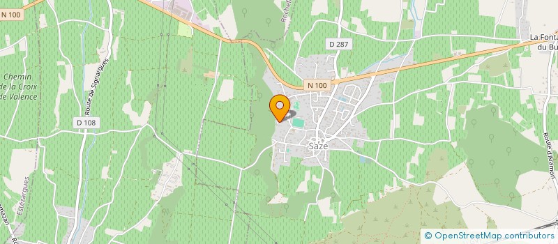 localisation de l'entreprise L'OPALE  SAZE