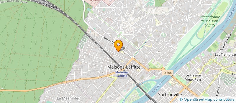 localisation de l'entreprise L'OPALINE THEATRE  MAISONS-LAFFITTE