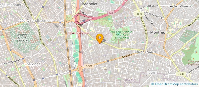 localisation de l'entreprise L'OPERA à BAGNOLET