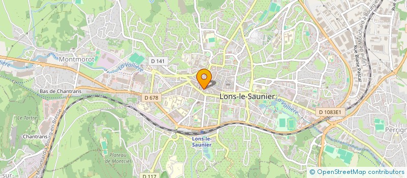 localisation de l'entreprise L'OPERA GOURMAND à LONS-LE-SAUNIER