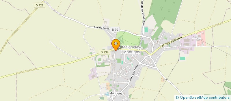 localisation de l'entreprise L'OPERA ROCK  MAIGNELAY-MONTIGNY