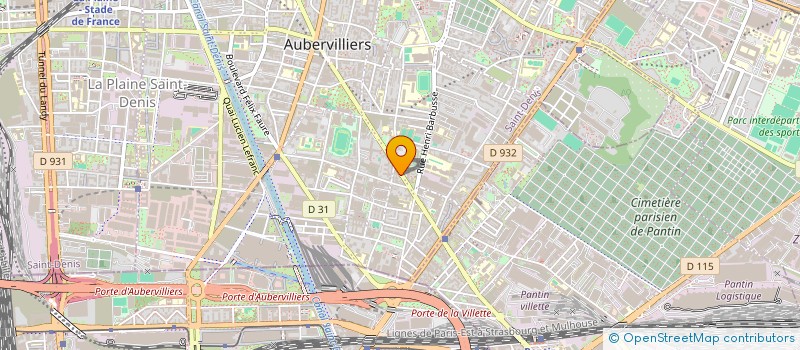 localisation de l'entreprise L'OPERA SARL  AUBERVILLIERS