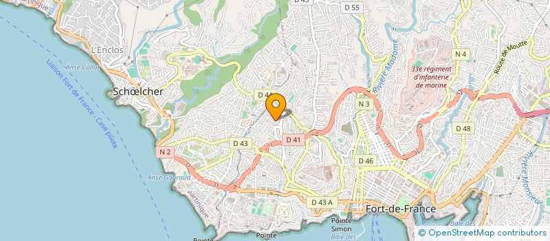 localisation de l'entreprise L'OPERATEUR PARTENAIRE SOCIAL à FORT-DE-FRANCE