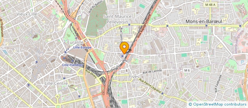 localisation de l'entreprise L'OPOSSUM à LILLE