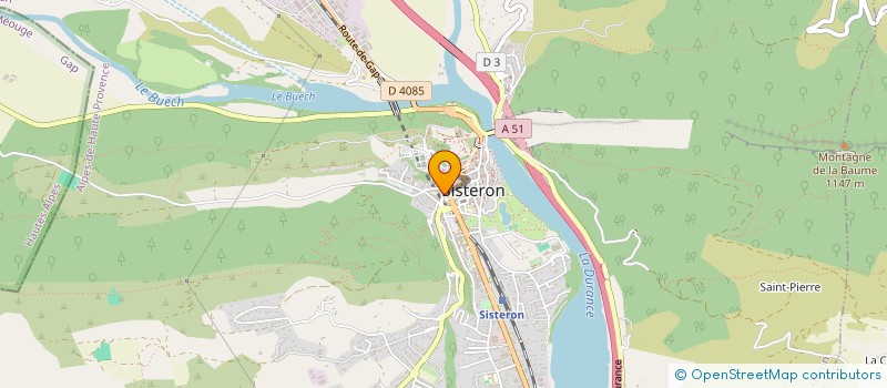 localisation de l'entreprise L'OPPIDUM à SISTERON