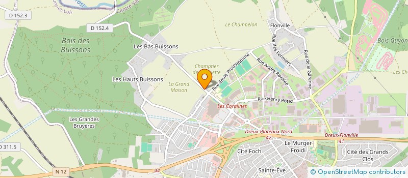 localisation de l'entreprise L'OPTICIEN CONCEPT DREUX à DREUX