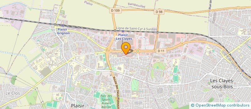 localisation de l'entreprise L'OPTICIEN CONCEPT PLAISIR à PLAISIR