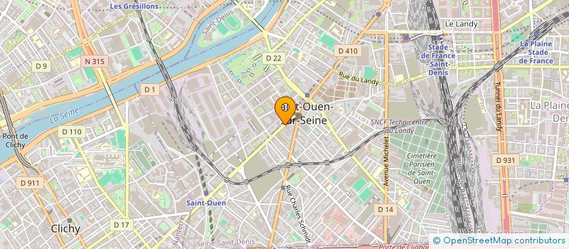 localisation de l'entreprise L'OPTICIEN CONCEPT SAINT OUEN à SAINT-OUEN-SUR-SEINE