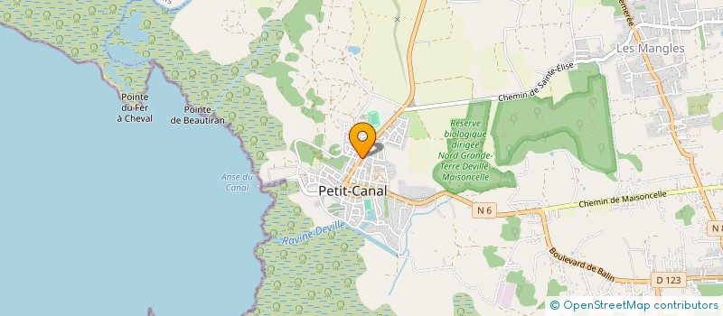localisation de l'entreprise L'OPTICIENNE à PETIT-CANAL