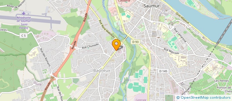 localisation de l'entreprise L'OPTICIENNE DE BAGNEUX à SAUMUR