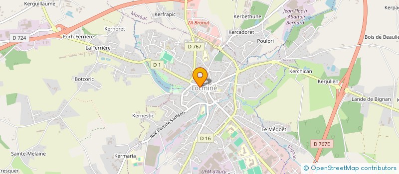 localisation de l'entreprise L'OPTICIENNE LOCMINOISE à LOCMINE