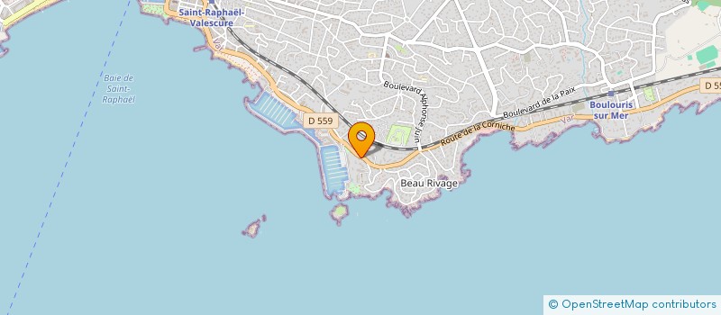 localisation de l'entreprise L'OPTIMISTE à SAINT-RAPHAEL