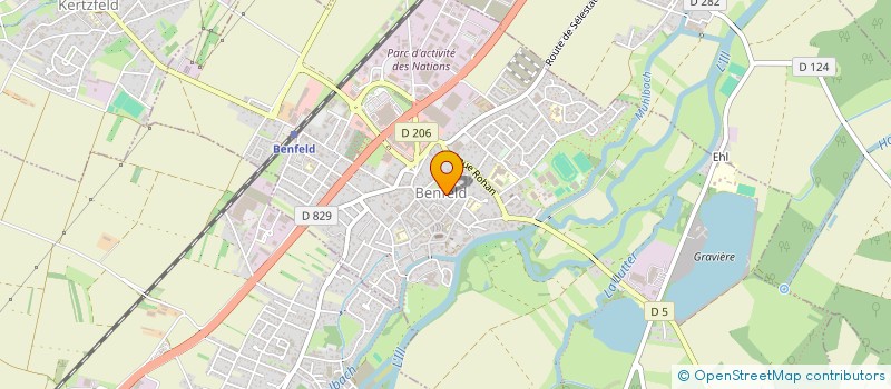 localisation de l'entreprise L'OPTIMISTE  BENFELD