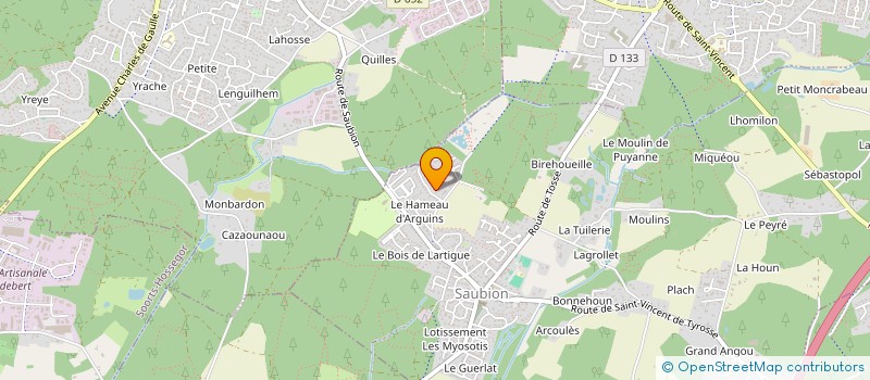 localisation de l'entreprise L'OPTIMISTE à SAUBION