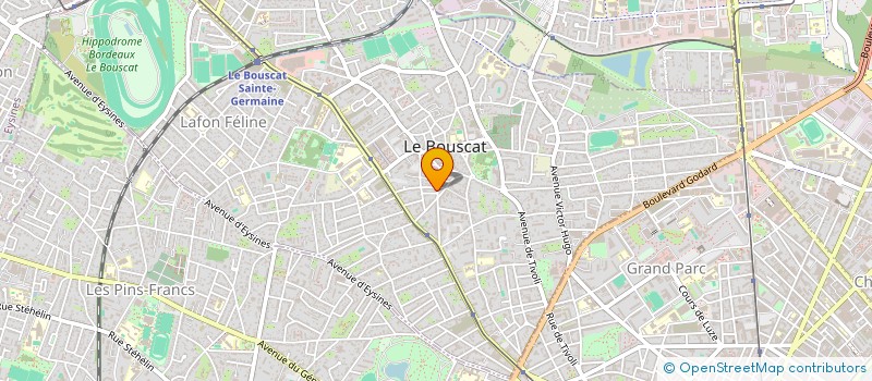 localisation de l'entreprise L'OPTIQUE DU BOUSCAT  LE BOUSCAT