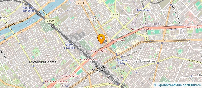localisation de l'entreprise L'OPTISON à CLICHY