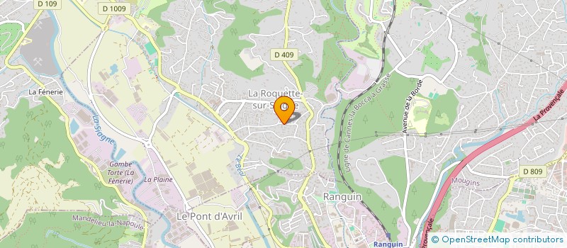 localisation de l'entreprise L'OR BLANC à LA ROQUETTE-SUR-SIAGNE