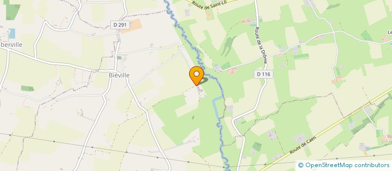localisation de l'entreprise L'OR BLANC  BIEVILLE