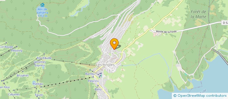 localisation de l'entreprise L'OR BLANC - LES ANGLES  LES ANGLES