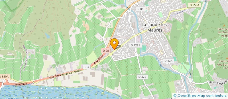 localisation de l'entreprise L'OR BLEU  LA LONDE-LES-MAURES