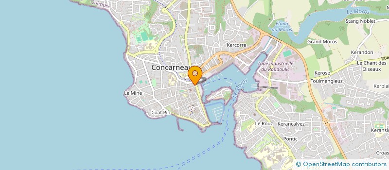 localisation de l'entreprise L'OR DU TEMPS à CONCARNEAU