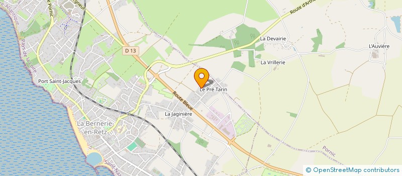 localisation de l'entreprise L'OR EN BOX à LA BERNERIE-EN-RETZ