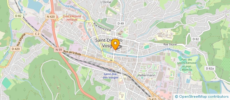 localisation de l'entreprise L'OR ET LA MANIERE  SAINT-DIE-DES-VOSGES